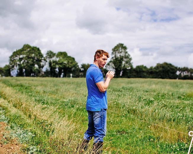 Organic farming practices by an Irish farmer